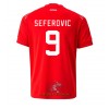 Officiële Voetbalshirt Zwitserland Haris Seferovic 9 Thuis WK 2022 - Heren